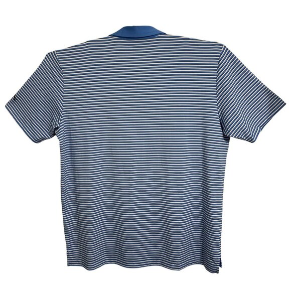 Callaway Mens Blue/White Striped Polo Golf Shirt XXL Opti-Dri - Picture 2 of 11
